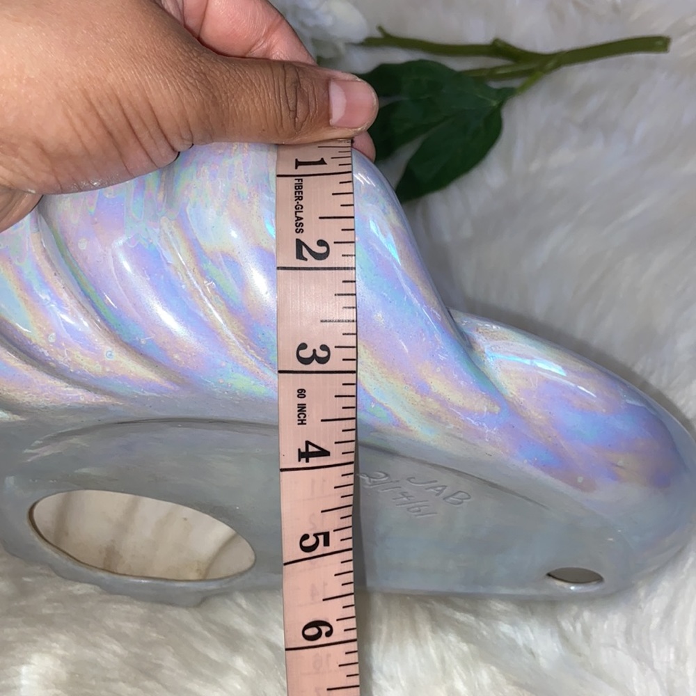 2/14/61 Unique JAB Iridescent Blue Shell Display Ceramic Tray - Picture 17 of 17
